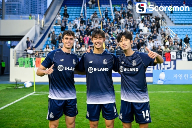 ‘강현제 1골 1도움’ 서울 이랜드, 대구 3-1 격파…5위 도약